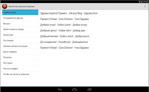 Lastest Черногорский разговорник APK for Android