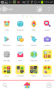 How to install Pixel Art go launcher theme 1.2 unlimited apk for android