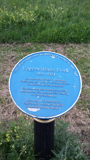 Copper Works Dock Plaque 