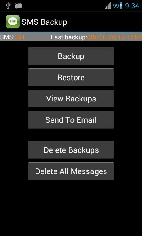 Super Backup : SMS & Contacts - screenshot