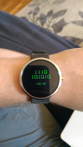 Binary Terminal Watch Face