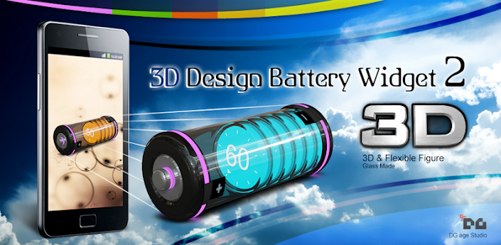 3D Design Battery Widget R2