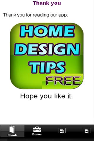 【免費書籍App】Home Design Tips-APP點子