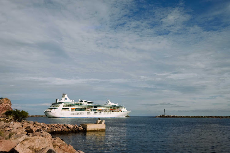 Rhapsody of the Seas near Mazatlan, Mexico.