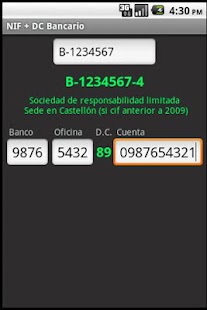 NIF Control DC Bancario Screenshots 2