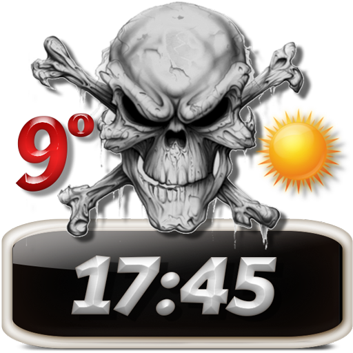 Skulls Clock Weather Widget 天氣 App LOGO-APP開箱王