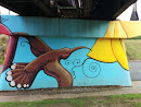 Rail Bridge 28 WRL/HVL Line Mural