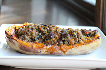 Stuffed Butternut Squash with Boerewors