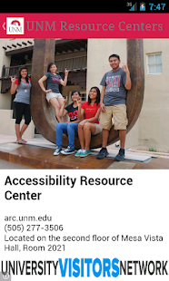 Visit UNM Screenshots 1