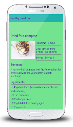 【免費書籍App】20 Healthy breakfast recipe-APP點子