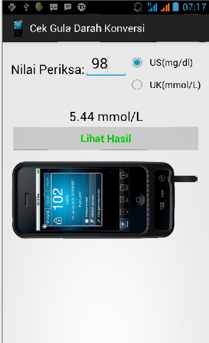 Cek Gula Darah Screen 2