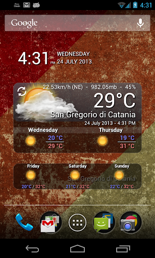 WeatherWidget