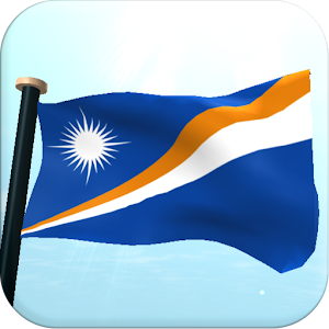 Marshall Islands Flag 3D