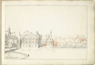 Gezicht op de gebouwen aan de Hofvijver, 's-Gravenhage