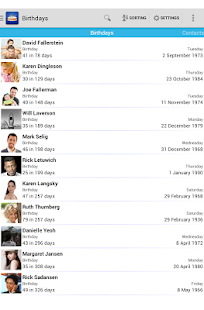 Birthdays v15.2 Birthdays - screenshot thumbnail