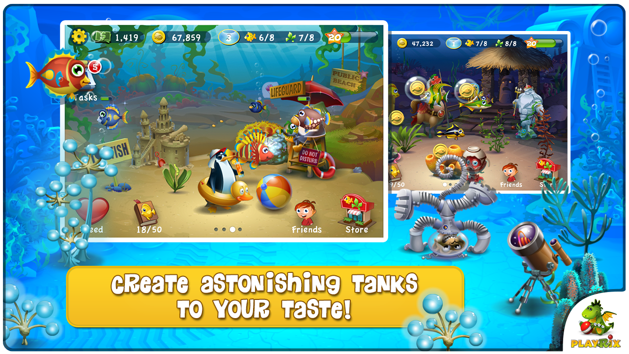   Pocket Fishdom: captura de tela 
