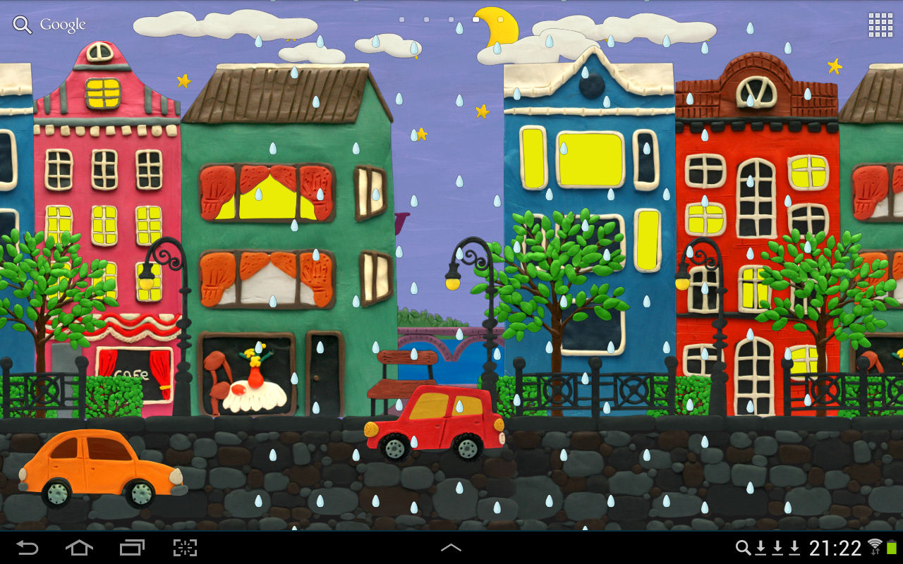 Plasticine town Live wallpaper - screenshot