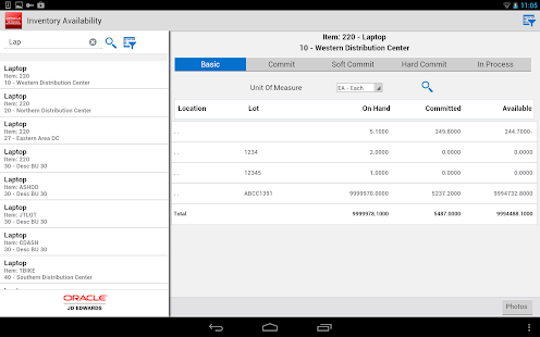 How to get Inventory Avail - JDE E1 2.3.3 apk for android