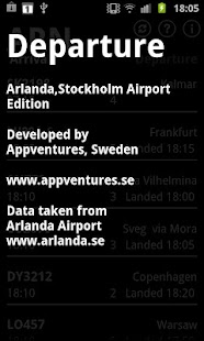 Departure ARN Screenshots 2