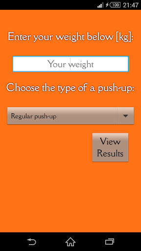 Weight of a Push-Up