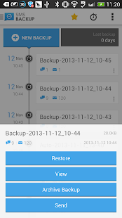 SMS Backup & Restore (Kitkat) - screenshot thumbnail