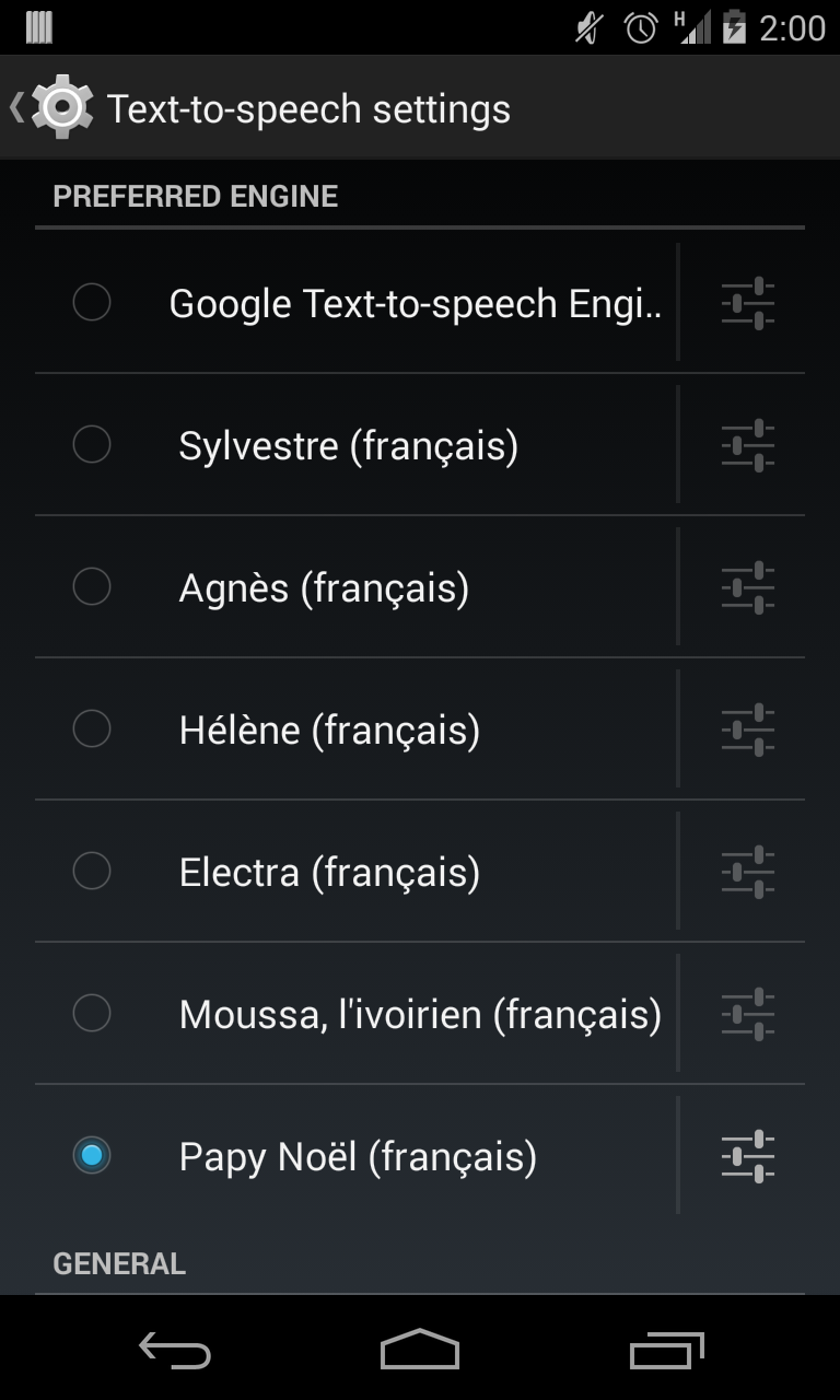 Papy Noël voice (French) Screen 3