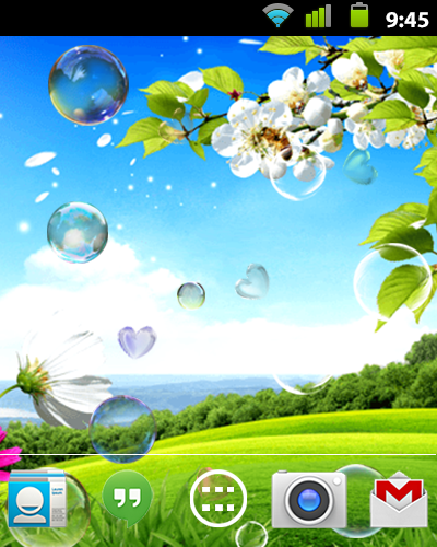 Soap bubble live wallpaper