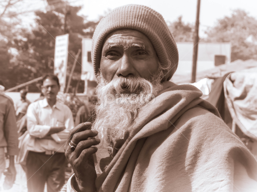 Sadhu Baba by Sumit Kar - People Portraits of Men