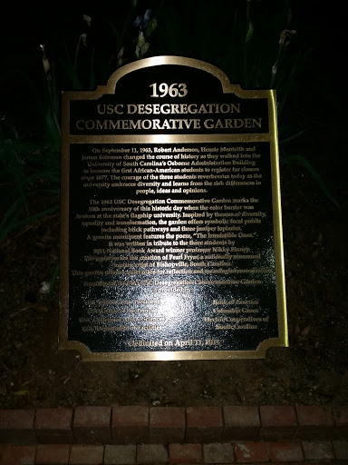 USC Desegregation Commemorative Garden