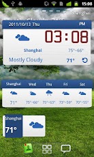 GO Weather Blue Classic Widget