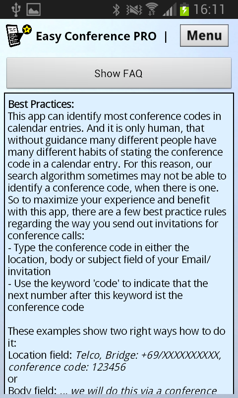 Easy Conference PRO Screen 3