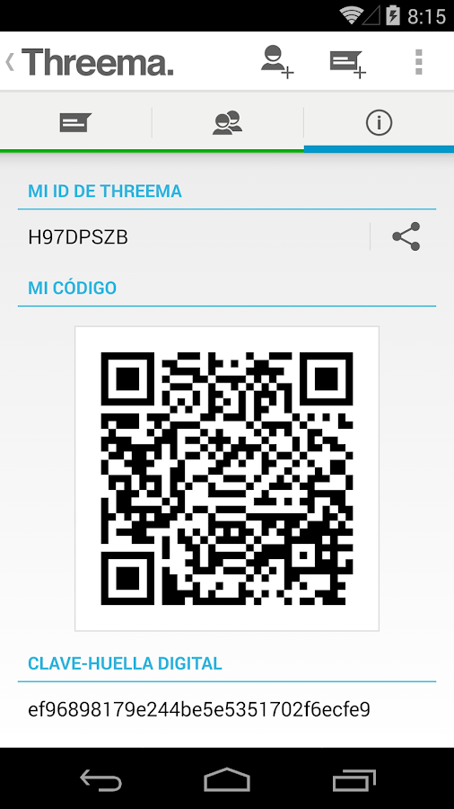 Threema - screenshot