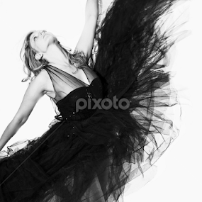 Black Swan by Savio Joanes - Black & White Portraits & People