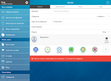 Ze-Coloc - Comptes en commun Screenshots 3