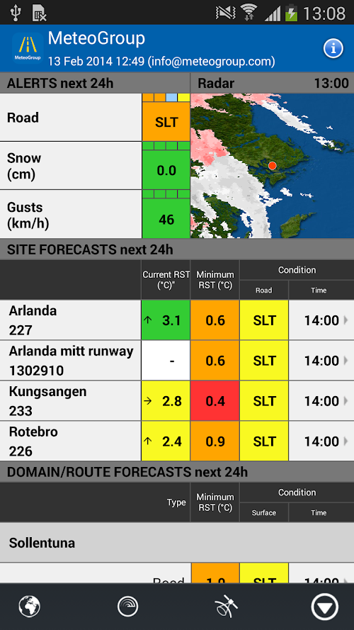 Android application RoadMaster screenshort