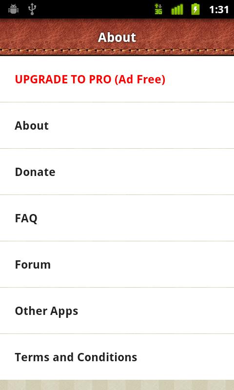 Android application Pocket PRO Key screenshort