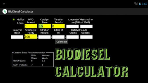 BioDiesel Calculator 2.0 Free