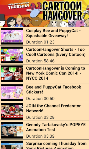 VOD CARTOONHANGOVER CHANNEL