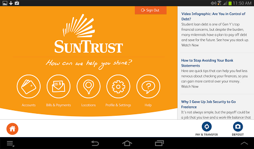 SunTrust Tablet App