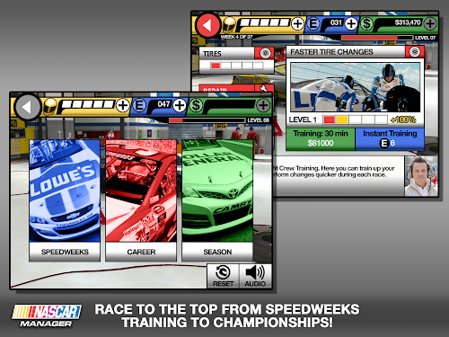 Android application NASCAR Manager screenshort