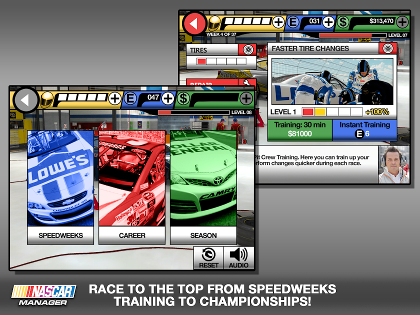 NASCAR Manager Screen 1