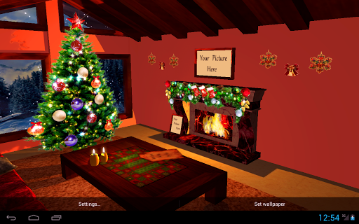 【免費個人化App】3D Christmas Fireplace HD Full-APP點子