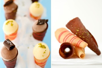 Vanilla and Chocolate Tuiles