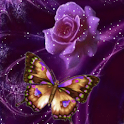 Butterfly and Rose Painted Liv logo