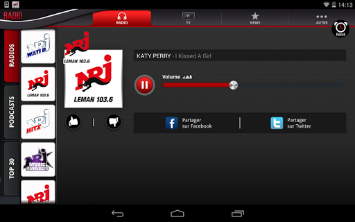 NRJ Léman Tablette