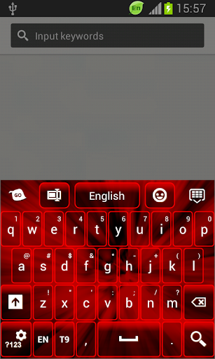 GO Keyboard Neon Red Theme