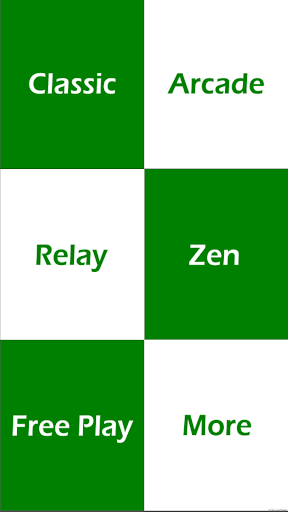 Green Piano Tiles - Inverse