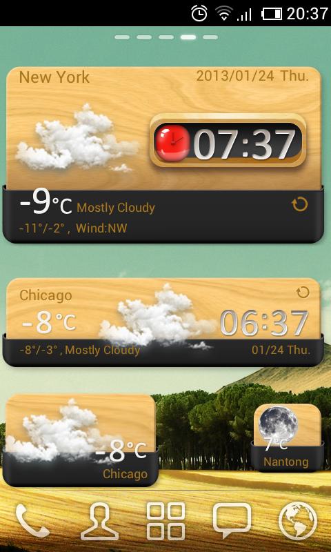 Quietly Elegant GO Widget Screen 2