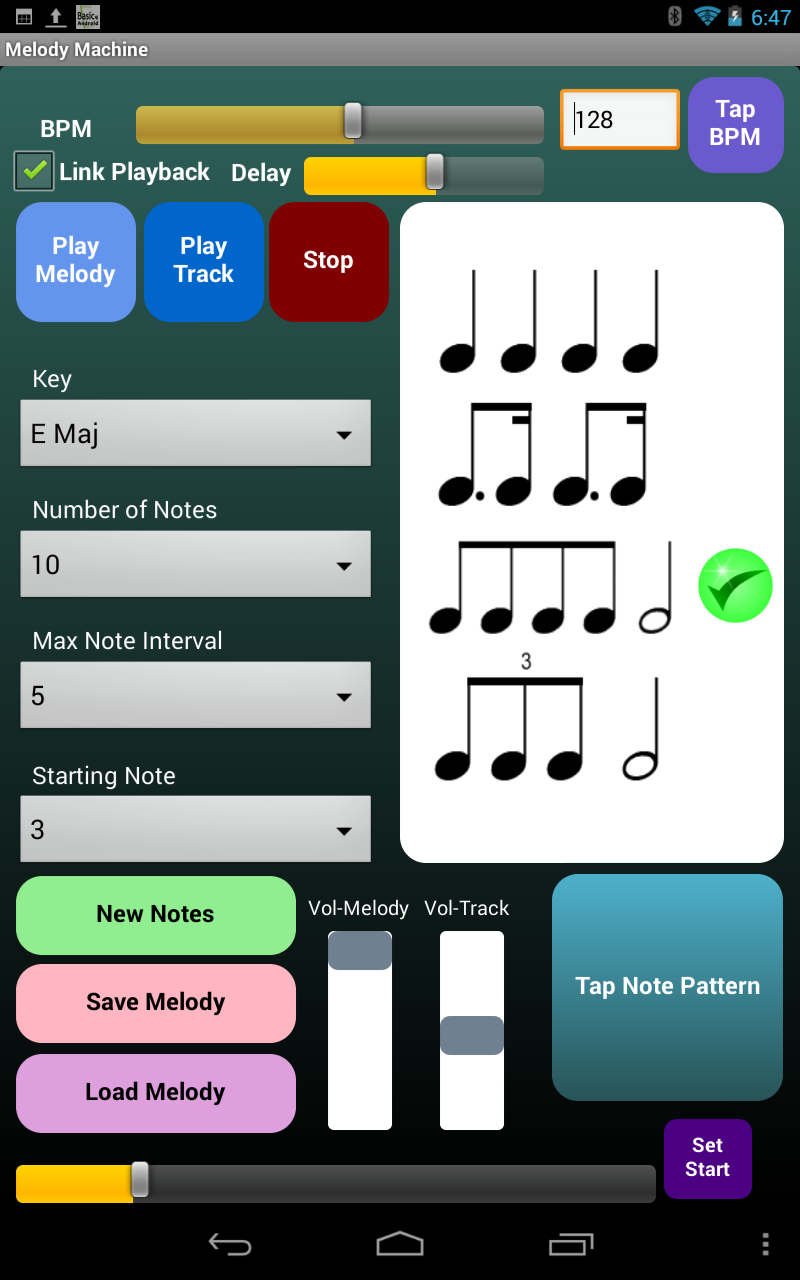 Android application Melody Machine screenshort