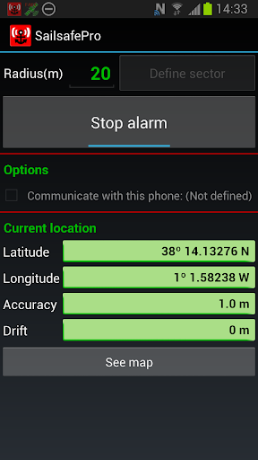 Sailsafe Pro. Anchor alarm.